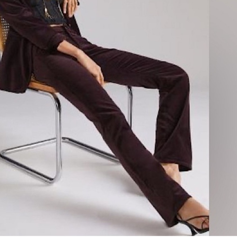 NWT Paige Sloane Jolene Flare Jeans in “Black Cherry”, Size 28